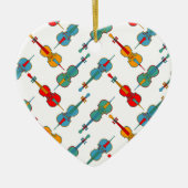 Hoekige Cellos Keramisch Ornament (Voorkant)