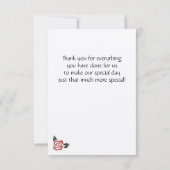 Hoekige Rozen Bedankkaart (Achterkant)