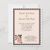 Hoekige Rozen Kaart (Voorkant)