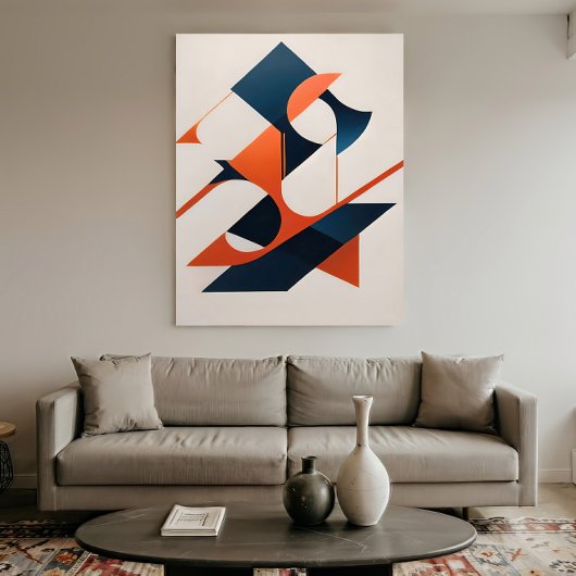Hoekige Symfonie Canvas Afdruk