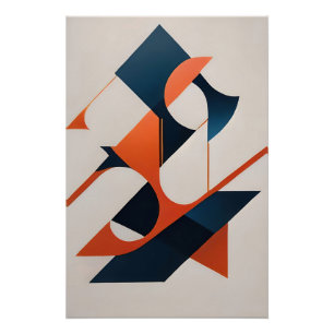 Hoekige Symfonie Perfect Poster