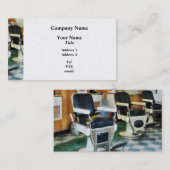 Hoekkapperszaak - Platina afwerking Visitekaartje (Voorkant / Achterkant)