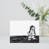 hoekkind briefkaart (Staand voorkant)