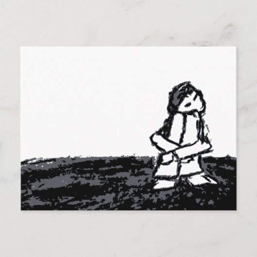 hoekkind briefkaart (Voorkant)