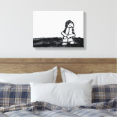 hoekkind canvas afdruk (Insitu (Slaapkamer))