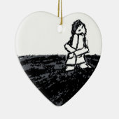 hoekkind keramisch ornament (Rechts)