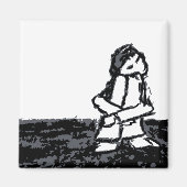 hoekkind magneet (Voorkant)