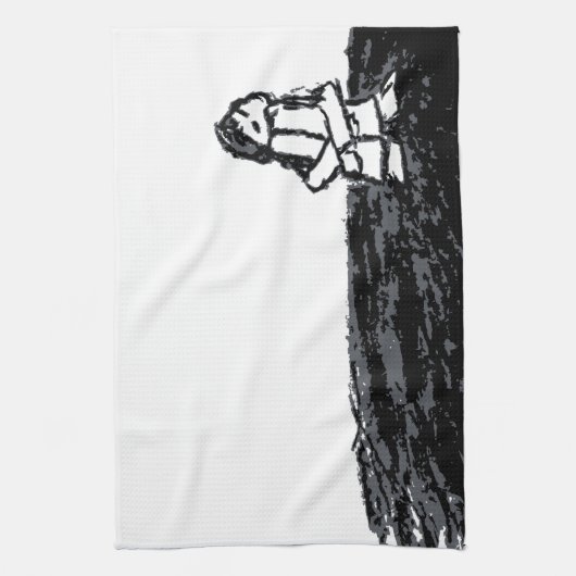 hoekkind theedoek (Verticaal)