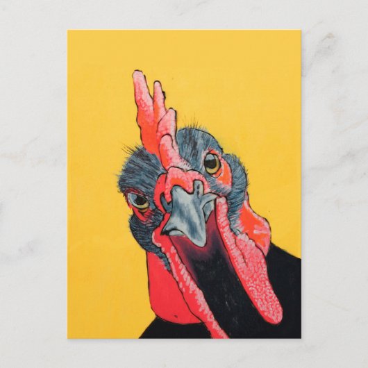 Hoekkip in geel briefkaart (Voorkant)