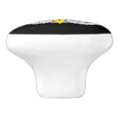 Hoekkop Keramische Knop (Zijkant)