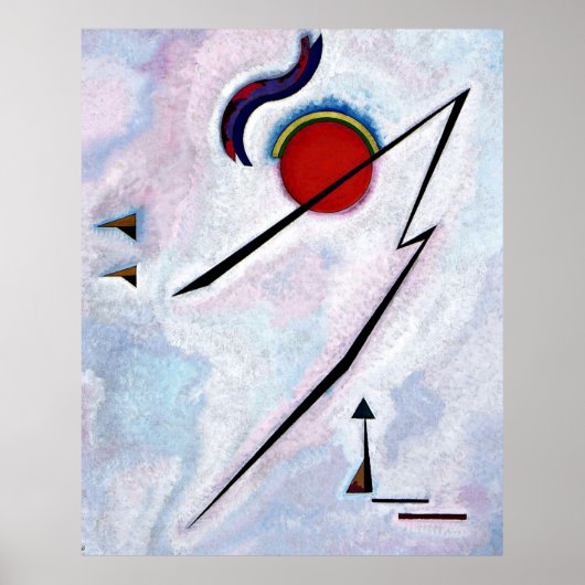 Hoeklijn, abstracte kunst van Kandinsky Poster (Voorkant)