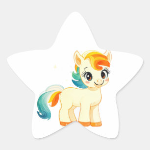 Hoekpaard Ster Sticker