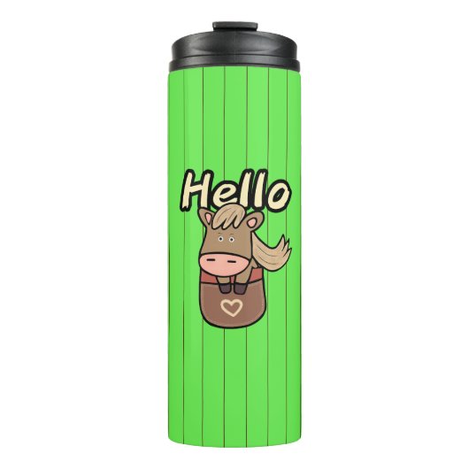 Hoekpaard Thermosbeker (Voorkant)