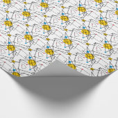 Hoekpatroon voor geometrische retroflectoren cadeaupapier (Hoek)