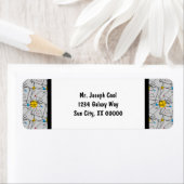 Hoekpatroon voor geometrische retroflectoren etiket (Insitu)