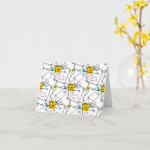 Hoekpatroon voor geometrische retroflectoren kaart (Gele Bloem)