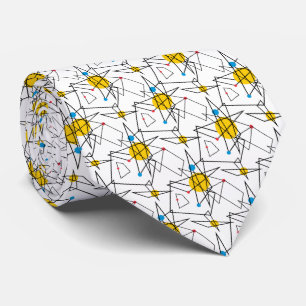 Hoekpatroon voor geometrische retroflectoren stropdas