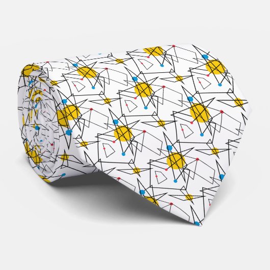 Hoekpatroon voor geometrische retroflectoren stropdas (Opgerold)