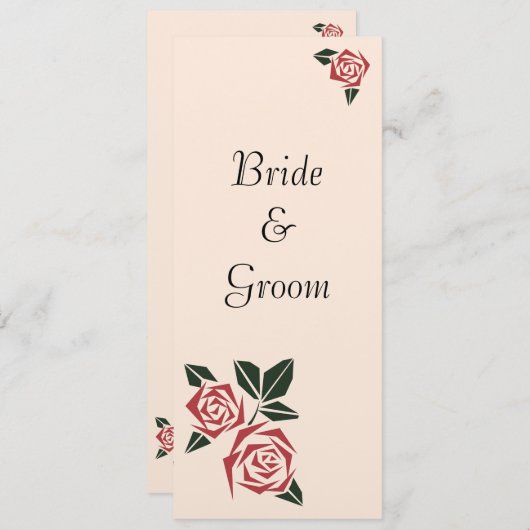 HoekRozen Programmakaart (Voorkant / Achterkant)