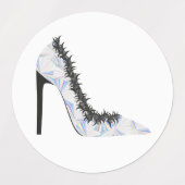 Hoekschoen met hologrameffect labels (Design 2)