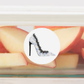 Hoekschoen met hologrameffect labels (Aangebracht)