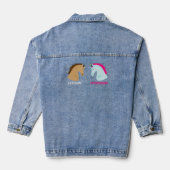 hoektand denim jacket (Achterkant)