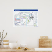 Hoektemperatuurkaart Poster (Keuken)