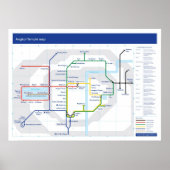 Hoektemperatuurkaart Poster (Voorkant)