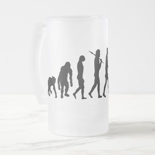 Hoekuitrusting voor wetshandhavingsfunctionarissen matglas bierpul (Voorkant links)