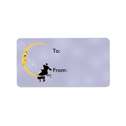  hoekverdraaiing van moonspieren Couple Etiket (Voorkant)