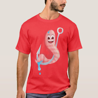 Hoekvisserij regenworm t-shirt