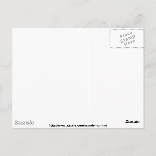 Hoekvlag bij schemering briefkaart (Achterkant)