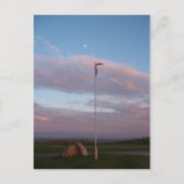 Hoekvlag bij schemering briefkaart (Voorkant)