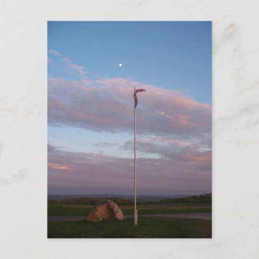 Hoekvlag bij schemering briefkaart (Voorkant)