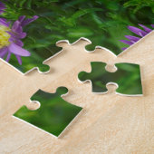 Hoekvleugelvlinder op kegelbloem legpuzzel (Zijkant)