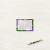 Hoekvleugelvlinder op kegelbloem post-it® notes (Op bureau)