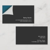 Hoekvouw Visitekaartje (Voorkant / Achterkant)