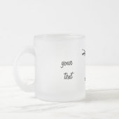 Hoekzijde Matglas Koffiemok (Links)