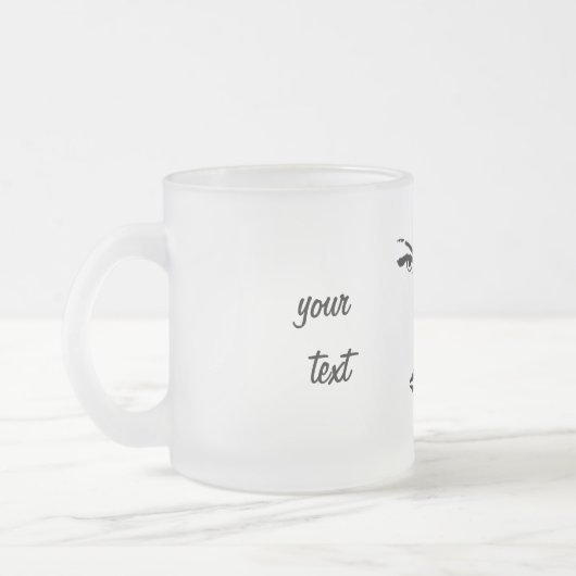 Hoekzijde Matglas Koffiemok (Links)