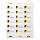 Hoekzonnebloemen, Adresetiketten Etiket (Full Sheet)
