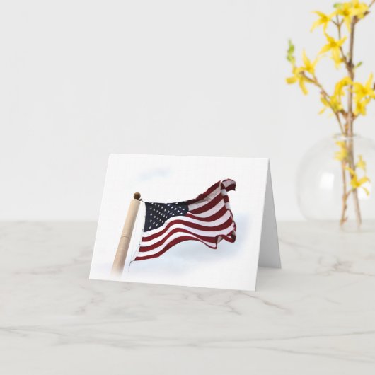 Hoelang kan het de Amerikaanse vlag zwaaien? Kaart (Gele Bloem)