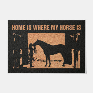 Hoem is waar mijn paard is deurmat