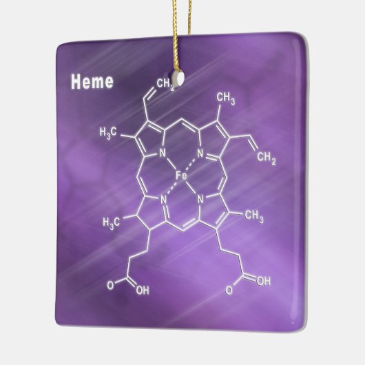 Hoemmolecule Structurele chemische formule Keramisch Ornament (Links)