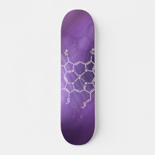 Hoemmolecule Structurele chemische formule Persoonlijk Skateboard (Voorkant)