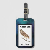 hoenders met een tas van dit Paarse galaxiaal Bagagelabel (Voorkant (verticaal))