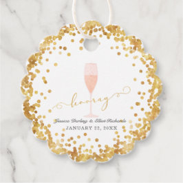 Hoera! Bachelorette Verloving Brunch Bedankjes Labels