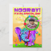 Hoera! Birthday nodigt u uit met "The GiggleBellie Kaart (Voorkant)