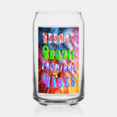 Hoera Brazilië Carnaval Vibes Blikvorm Glas (Voorkant)