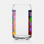 Hoera Brazilië Carnaval Vibes Blikvorm Glas (Links)