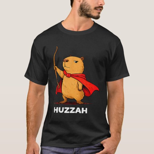 Hoera capybara boogschutter grappige boog meme nov t-shirt (Voorkant)